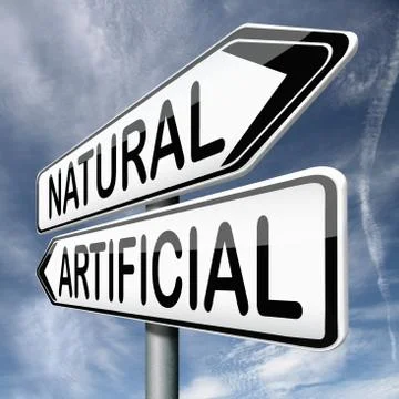 Natural or artificial Stock Illustration