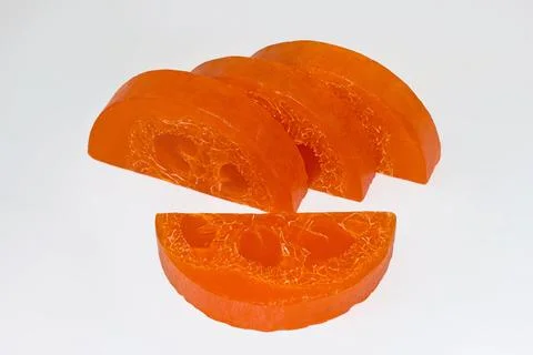 Natural orange soap Stock Photos