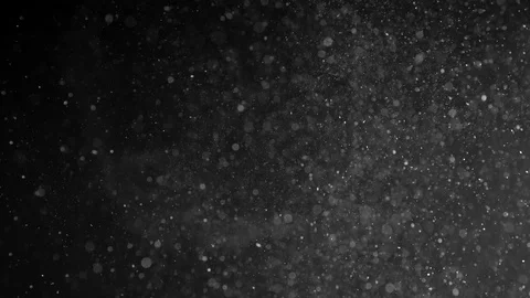 Natural Organic Dust Particles Float On Black Background. Dust In Motion. Stock Footage 85698477