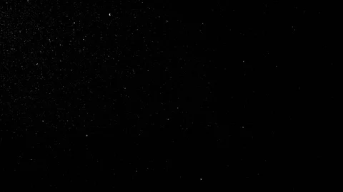 Natural Organic Dust Particles Float On Black Background. Dust In Motion. Stock Footage 85698511