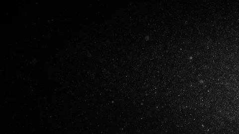 Natural Organic Dust Particles Float On Black Background. Dust In Motion. Stock Footage 85698551