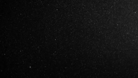 Natural Organic Dust Particles Float On Black Background. Dust In Motion. Vidéo 85698622