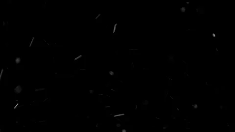 Natural Organic Dust Particles Float On Black Background. Dust In Motion. Vidéo 85698666
