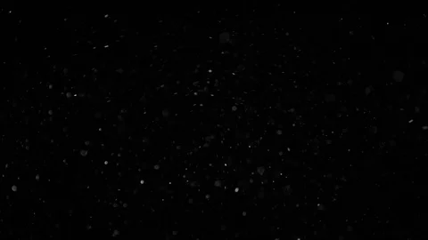 Natural Organic Dust Particles Float On Black Background. Dust In Motion. Stock Footage 85698783
