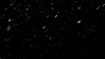 Natural Organic Dust Particles Float On Black Background. Dust In Motion. Stock-Footage 85698873