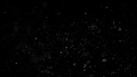Natural Organic Dust Particles Float On Black Background. Dust In Motion. Stock Footage 86497611