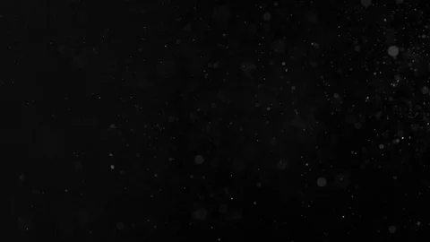 Natural Organic Dust Particles Float On Black Background. Dust In Motion. 库存影片 86497638