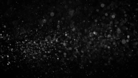 Natural Organic Dust Particles Float On Black Background. Dust In Motion. Stock-Footage 86497789
