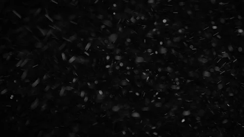 Natural Organic Dust Particles Float On Black Background. Dust In Motion. Stock Footage 86497900