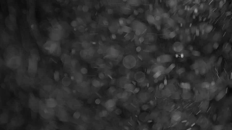 Natural Organic Dust Particles Float On Black Background. Dust In Motion. 库存影片 86498056