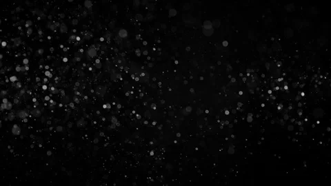 Natural Organic Dust Particles Float On Black Background. Dust In Motion. Stock Footage 86498369