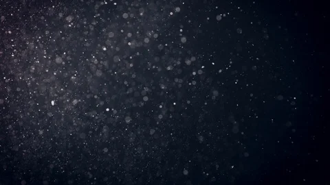 Natural Organic Dust Particles Float On Black Background. Dust In Motion. Vidéo 86559111