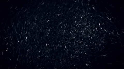 Natural Organic Dust Particles Float On Black Background. Dust In Motion. Vidéo 86559207