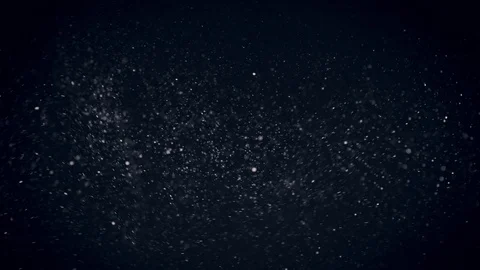 Natural Organic Dust Particles Float On Black Background. Dust In Motion. Vidéo 86559270