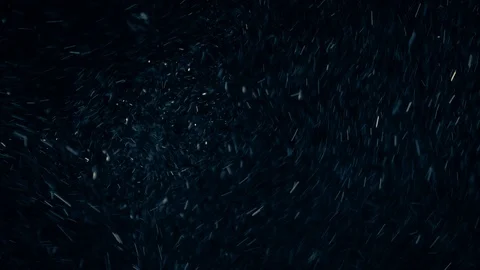 Natural Organic Dust Particles Float On Black Background. Dust In Motion. Vidéo 86782354