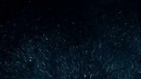 Natural Organic Dust Particles Float On Black Background. Dust In Motion. Vidéo 86782374