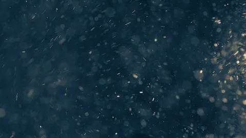 Natural Organic Dust Particles Float On Black Background. Dust In Motion. Vidéo 86782505