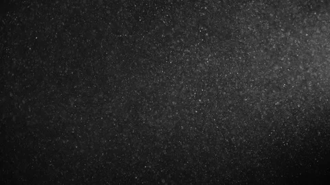 Natural Organic Dust Particles Float On Black Background. Dust In Motion. Stock Footage 123326317