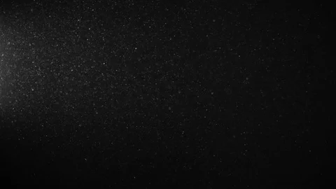 Natural Organic Dust Particles Float On Black Background. Dust In Motion. Stock-Footage 123328251