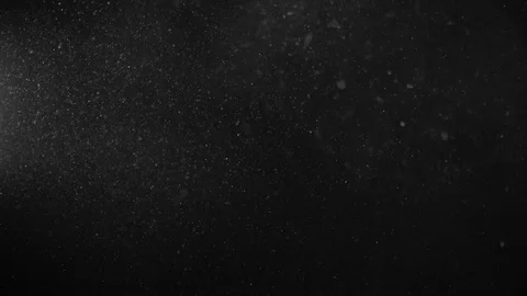 Natural Organic Dust Particles Float On Black Background. Dust In Motion. Stock-Footage 123328819
