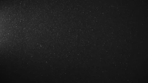 Natural Organic Dust Particles Float On Black Background. Dust In Motion. Stock Footage 123331283