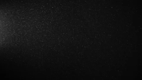 Natural Organic Dust Particles Float On Black Background. Dust In Motion. Stock Footage 123331335