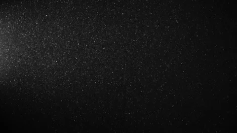 Natural Organic Dust Particles Float On Black Background. Dust In Motion. Stock Footage 123332657