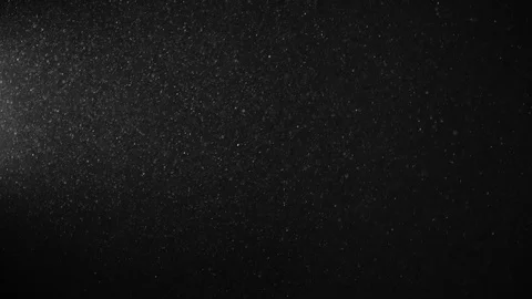 Natural Organic Dust Particles Float On Black Background. Dust In Motion. Stock Footage 123333952