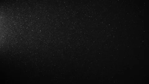 Natural Organic Dust Particles Float On Black Background. Dust In Motion. Stock Footage 123334192