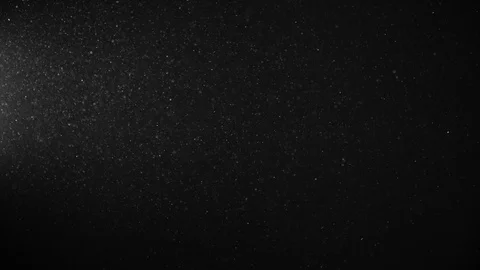Natural Organic Dust Particles Float On Black Background. Dust In Motion. Stock Footage 123334616