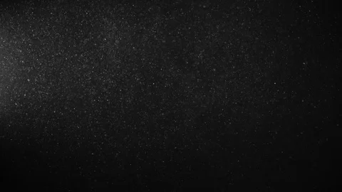 Natural Organic Dust Particles Float On Black Background. Dust In Motion. Stock Footage 123335335