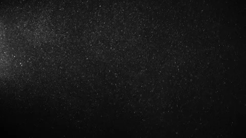 Natural Organic Dust Particles Float On Black Background. Dust In Motion. Stock Footage 123335336