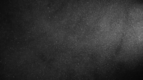 Natural Organic Dust Particles Float On Black Background. Dust In Motion. Stock Footage 123335789