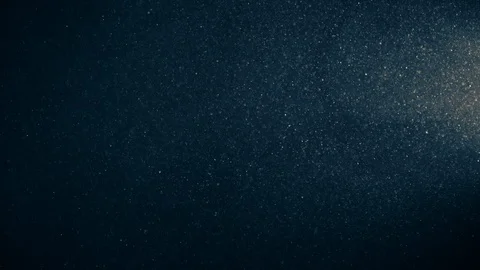 Natural Organic Dust Particles Float On Black Background. Dust In Motion. Stock Footage 123336557