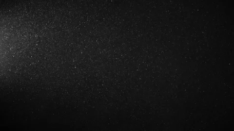 Natural Organic Dust Particles Float On Black Background. Dust In Motion. 库存影片 123336874