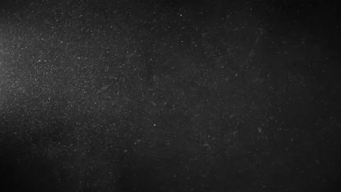Natural Organic Dust Particles Float On Black Background. Dust In Motion. 库存影片 123337710