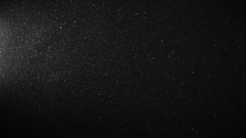 Natural Organic Dust Particles Float On Black Background. Dust In Motion. Stock Footage 123338654