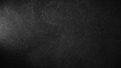 Natural Organic Dust Particles Float On Black Background. Dust In Motion. Stock Footage 123391247