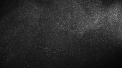 Natural Organic Dust Particles Float On Black Background. Dust In Motion. Stock-Footage 123391280