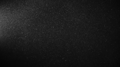 Natural Organic Dust Particles Float On Black Background. Dust In Motion. Stock Footage 123391343