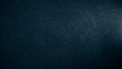 Natural Organic Dust Particles Float On Black Background. Dust In Motion. 库存影片 123391722