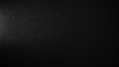Natural Organic Dust Particles Float On Black Background. Dust In Motion. 库存影片 123391920