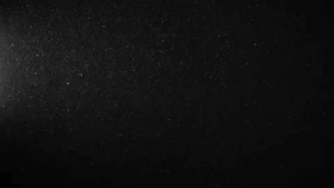 Natural Organic Dust Particles Float On Black Background. Dust In Motion. Vidéo 123392742