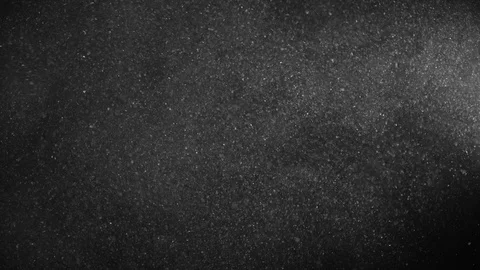 Natural Organic Dust Particles Float On Black Background. Dust In Motion. Vidéo 123393040