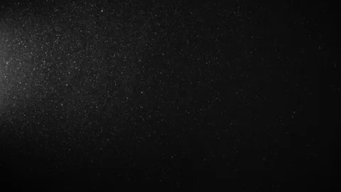Natural Organic Dust Particles Float On Black Background. Dust In Motion. Vidéo 123393514
