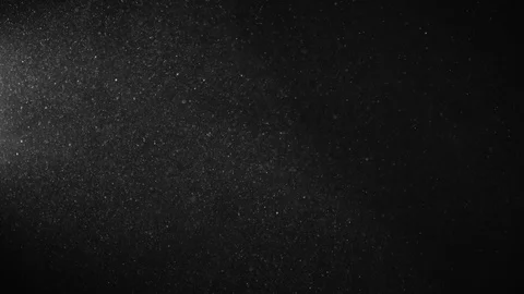 Natural Organic Dust Particles Float On Black Background. Dust In Motion. Stock-Footage 123395635