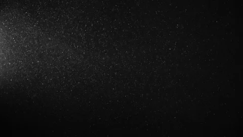 Natural Organic Dust Particles Float On Black Background. Dust In Motion. Stock Footage 123446300