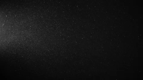 Natural Organic Dust Particles Float On Black Background. Dust In Motion. Stock Footage 123447193