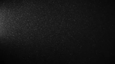 Natural Organic Dust Particles Float On Black Background. Dust In Motion. Vidéo 123449275