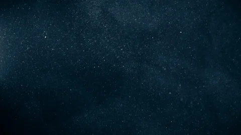 Natural Organic Dust Particles Float On Black Background. Dust In Motion. 库存影片 123452700